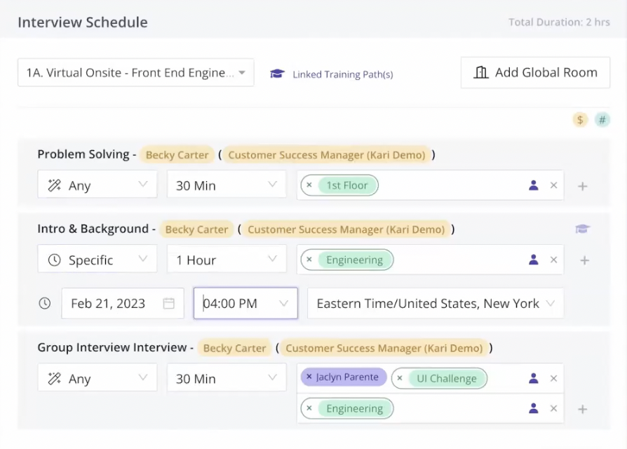 Graphic displaying GoodTime Hire's flexible scheduling capabilities.