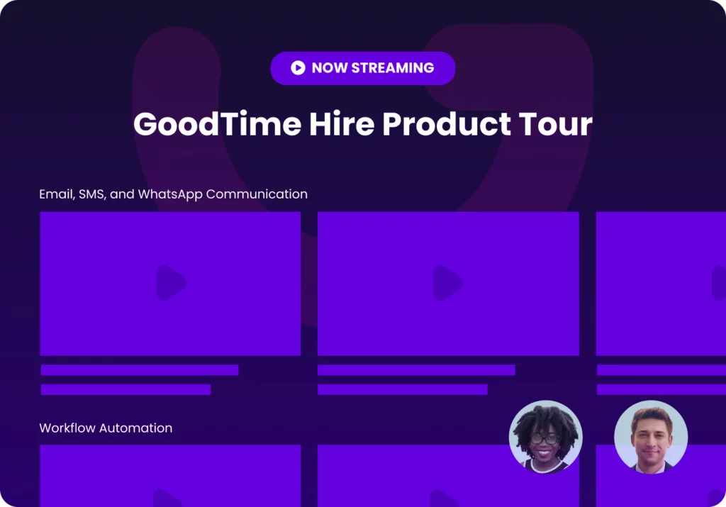 GoodTime Hire Product Tour