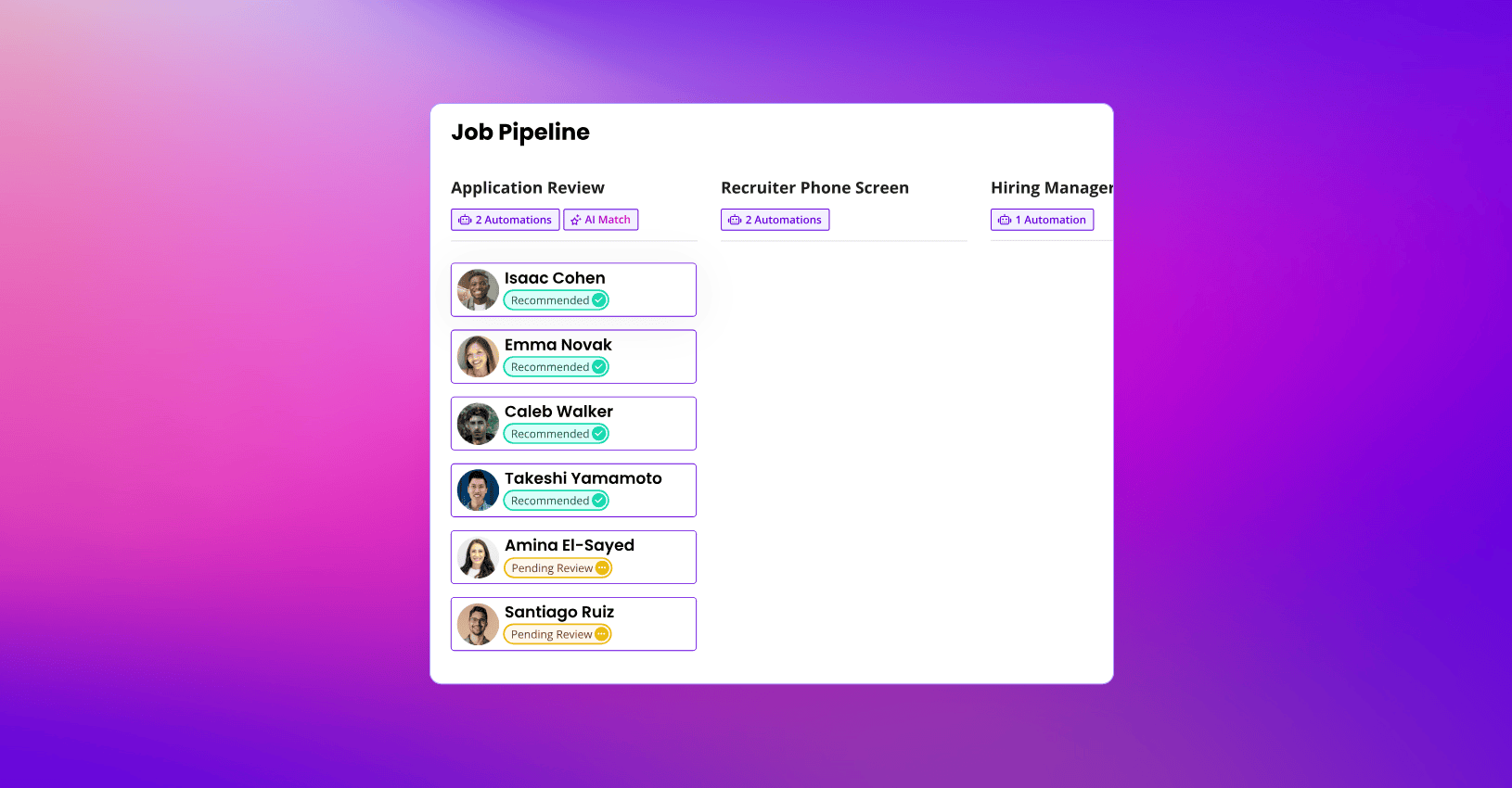 AI candidate matching from GoodTime