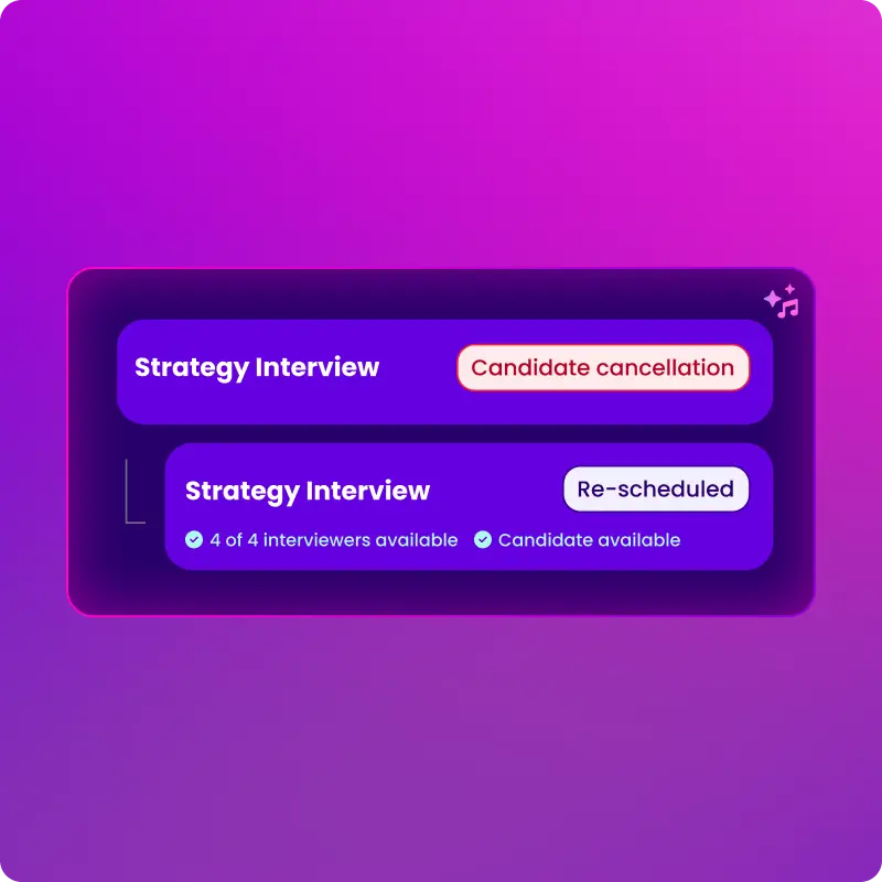 Reschedule interviews automatically