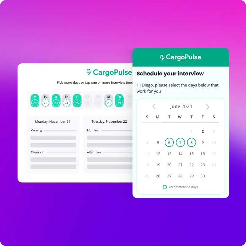 Put candidates in control of their scheduling